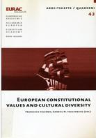 European Constitutional Values and Cultural Diversity